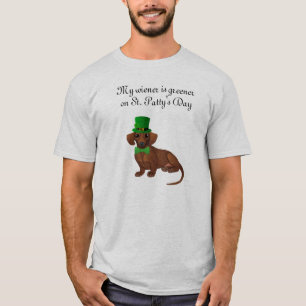 Mannen St. Patrick's Day Dachshund Shirt