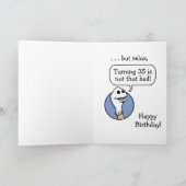 Mannen staat voor Funny 35th Birthday Kaart (Binnen)