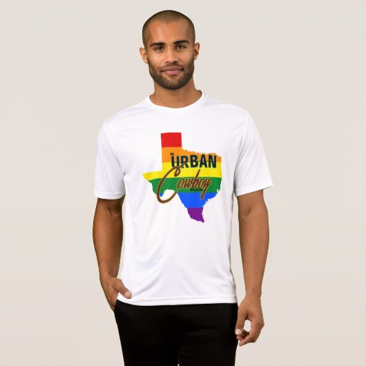 Mannen stadscowboy Texas Pride T-shirt (Voorkant volledig)