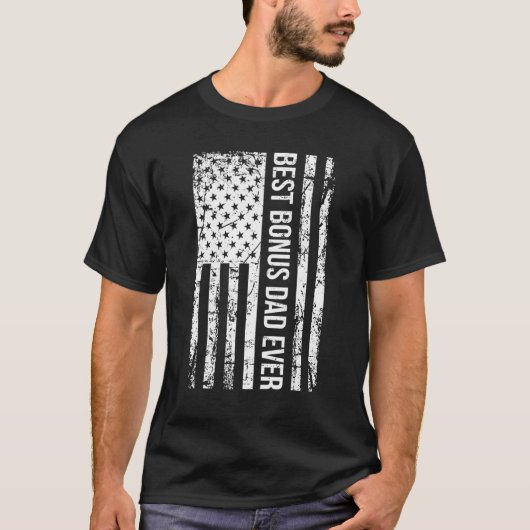 Mannen stap vader beste bonusvader ooit voor Stepd T-shirt (Voorkant)