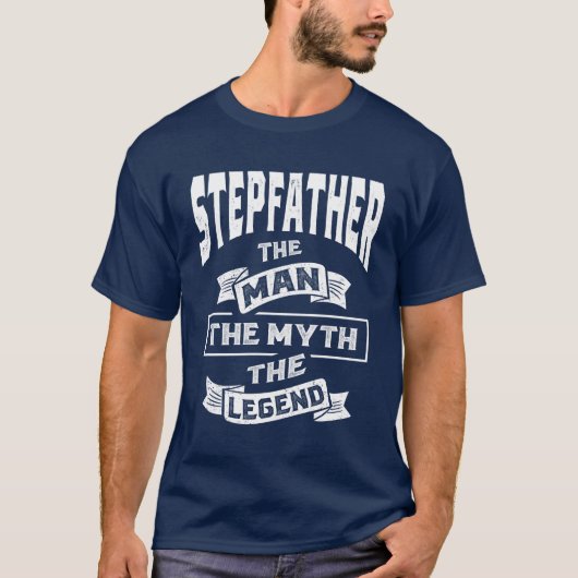 Mannen StapVader het Man de Mam de Legende T-shirt (Voorkant)