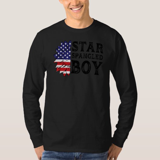 Mannen Star Spangled Boy Amerika T-shirt (Voorkant)