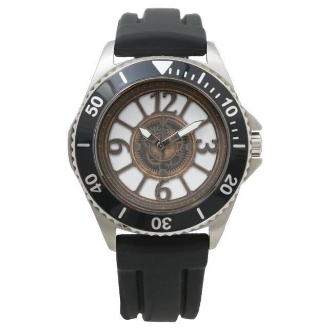 Mannen Steampunk Watch Horloge (Voorkant)