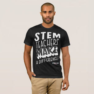Mannen STEM-leraren maken een verschil T-shirt
