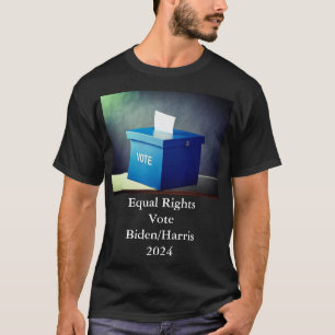 Mannen Stemming Blauw T-shirt