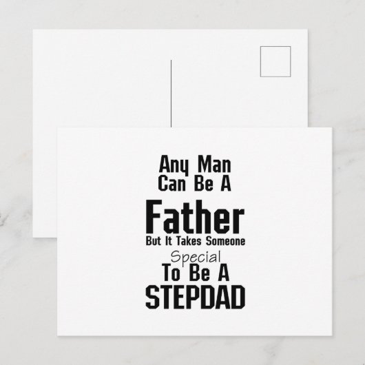 Mannen Stepdad Gift Dads Stepdad Grandpa Briefkaart (Voorkant / Achterkant)