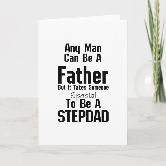 Mannen Stepdad Gift Dads Stepdad Grandpa Kaart (Voorkant)