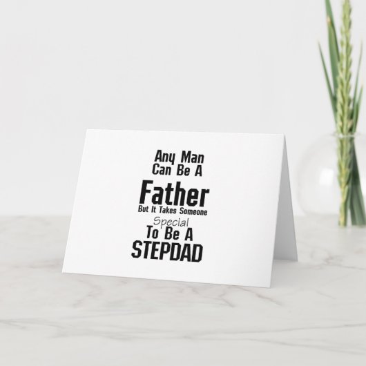 Mannen Stepdad Gift Dads Stepdad Grandpa Kaart (Voorkant)
