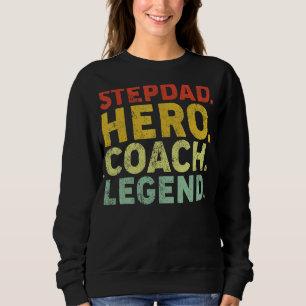 Mannen Stepdad Hero Coach Legend Stepdad Coach Fat Trui