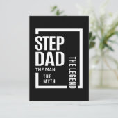 Mannen stepdad het Man de mythe de legendarische g RSVP Kaartje (Staand voorkant)