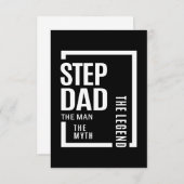 Mannen stepdad het Man de mythe de legendarische g RSVP Kaartje (Voorkant / Achterkant)