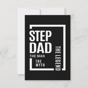 Mannen stepdad het Man de mythe de legendarische g RSVP Kaartje