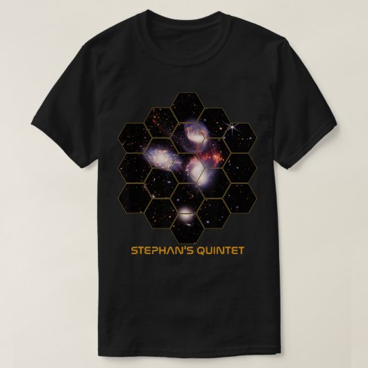 Mannen Stephans Quintet James Webb Telescope JWST  T-shirt (Design voorkant)