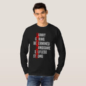 Mannen sterke knappe vader bod man bijpassend gelo t-shirt (Voorkant volledig)