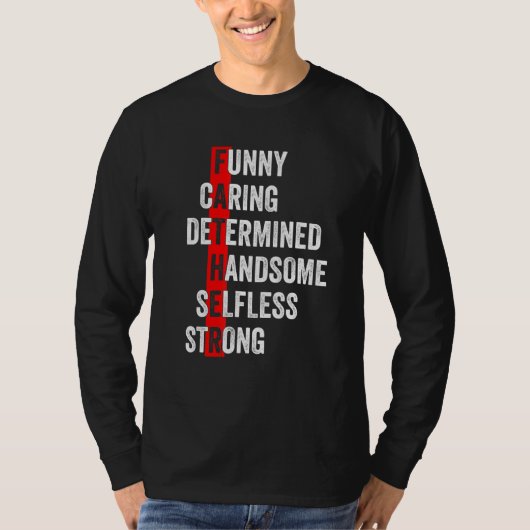 Mannen sterke knappe vader bod man bijpassend gelo t-shirt (Voorkant)