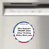 Mannen Steun TRUMP 2024 na Koelkastmagneet Magneet (Insitu (Vaatwasser))