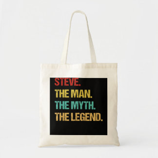 Mannen Steve Name Tote Bag