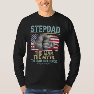 Mannen stiefvader het Man de mythe de slechte invl T-shirt