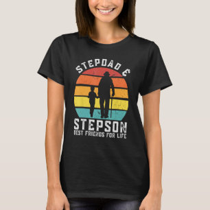 Mannen stiefvader & stiefzoon beste vrienden voor t-shirt