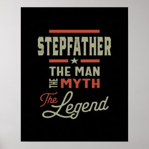 Mannen stiefvader van het Man de mythe de legende Poster