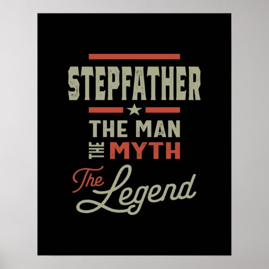 Mannen stiefvader van het Man de mythe de legende Poster (Voorkant)