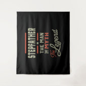 Mannen stiefvader van het Man de mythe de legende Wandkleed (Voorkant)