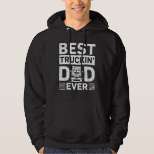 Mannen  stijl Best Truckin Dad Driver F Hoodie