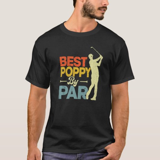 Mannen  stijl Beste oppepper van Par Golf vaders T-shirt (Voorkant)