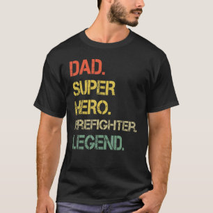 Mannen stijl Papa Hero Firefighter Legend Fat T-shirt