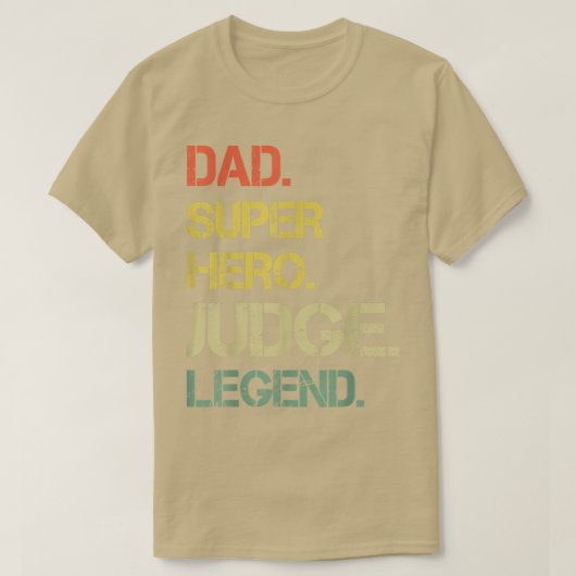 Mannen  stijl Papa Hero Rechter Legend Vader T-shirt (Design voorkant)