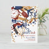 Mannen stijl uitnodiging (Staand voorkant)