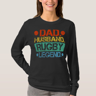 Mannen stijl vader man rugbyspeler vader t-shirt