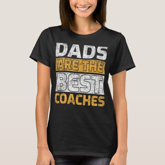 Mannen stijl vaders zijn de Beste coaches vader T-shirt (Voorkant)
