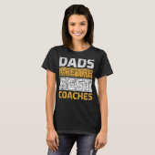 Mannen stijl vaders zijn de Beste coaches vader T-shirt (Voorkant volledig)