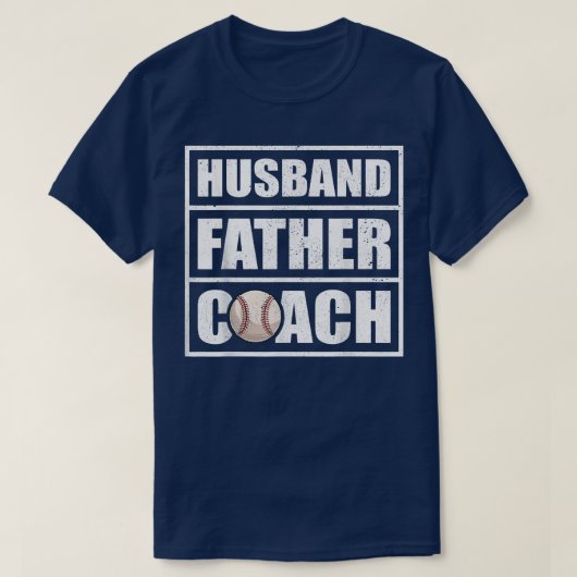 Mannen  stijlgenoot, vader Softball Coach F T-shirt (Design voorkant)