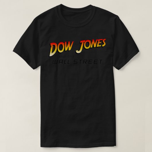Mannen Stock Echange Dow Jones Wall Street Stock T T-shirt (Design voorkant)