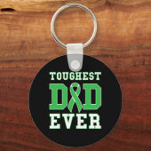 Mannen stoerste vader ooit - Kidney Disease Green Sleutelhanger (Voorkant)