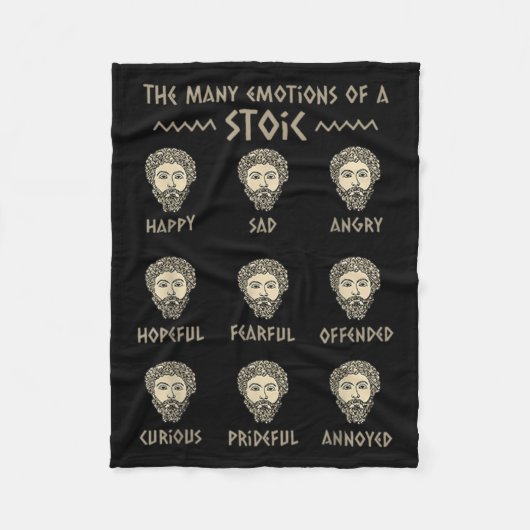 Mannen stoïcisme citaat Marcus Aurelius Filosofie Fleece Deken (Voorkant)