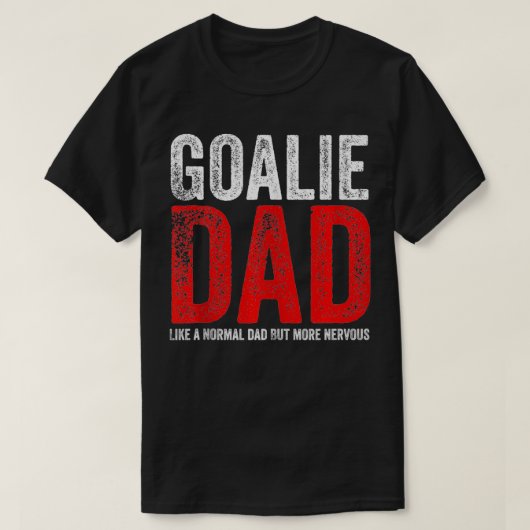 Mannen stoornissen Goalie Pap Zenuwsport P T-shirt (Design voorkant)