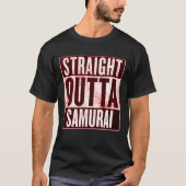 Mannen Straight Outta Samurai Graphic T-shirt (Voorkant)