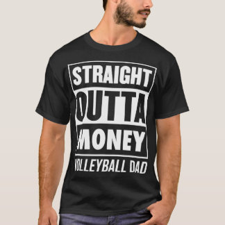 Mannen strakke uitta geld grappige volleybal t-shirt