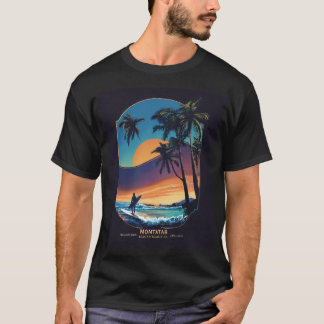 Mannen strand thema shirt