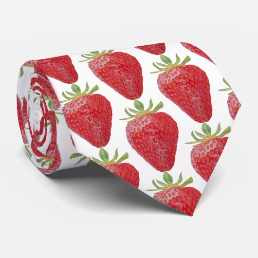Mannen Strawberry Stropdas (Opgerold)