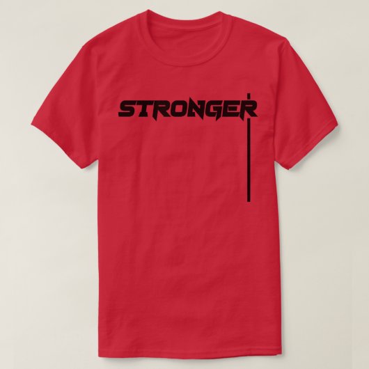Mannen STRONGER Gym Fitness Workout Bodybuilding M T-shirt (Design voorkant)