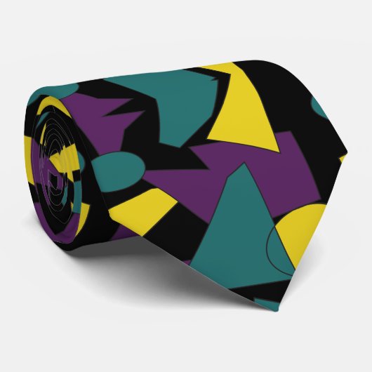 Mannen Stropdas abstracte retro corporate mannen m (Opgerold)