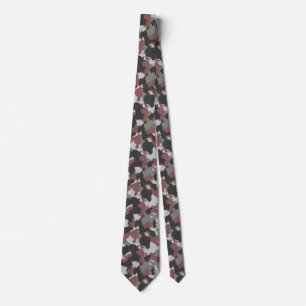 Mannen Stropdas bruin/grijs Camouflage