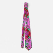 Mannen Stropdas Christmas Poinsettias (Achterkant)