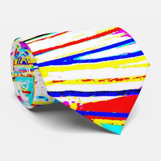 Mannen Stropdas-"Coral Ambience" door Ralph McKnig Stropdas (Opgerold)