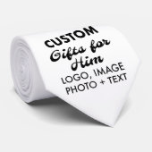 Mannen Stropdas Custom Gifts voor Hem (Opgerold)