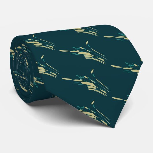 Mannen stropdas, gestoorde mannen stijl 50s donker stropdas (Opgerold)